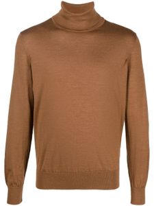 Zegna pull à col roulé - Marron