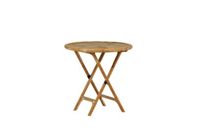 Nohr Ronde Bistrotafel 'Zev' Bamboe, 80cm