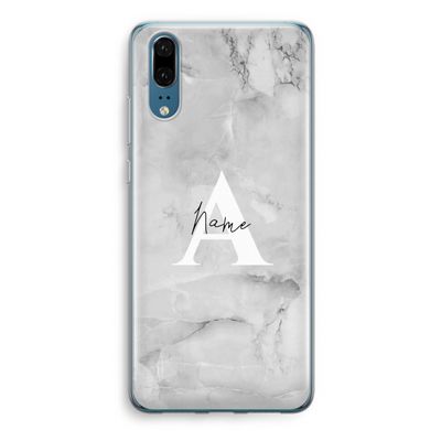 Ivory Marble: Huawei P20 Transparant Hoesje