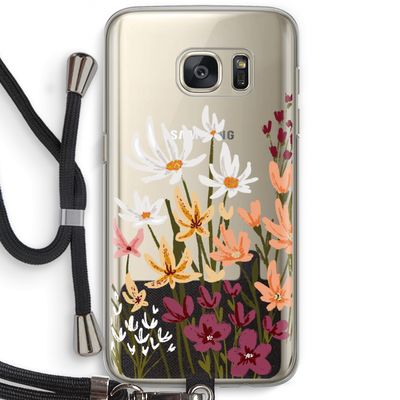 Painted wildflowers: Samsung Galaxy S7 Transparant Hoesje met koord