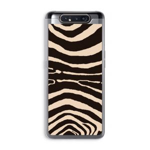 Arizona Zebra: Samsung Galaxy A80 Transparant Hoesje