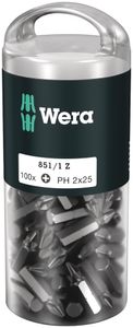 Wera 851/1 Z Bits Phillips,  PH 2 x 25 mm (100 Bits pro Box) - 1 stuk(s) - 05072441001