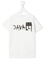 Roberto Cavalli Junior t-shirt à logo imprimé - Blanc