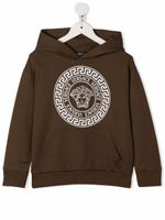 Versace Kids hoodie à logo imprimé - Vert