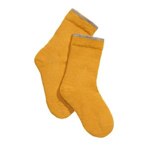 Sokken van bio-scheerwol en bio-katoen, geel Maat: 35-38