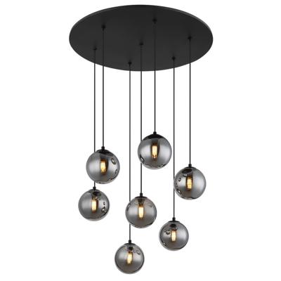 Globo Zwarte hanglampRiha 7-lichts - 56133-7H