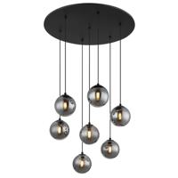 Globo Zwarte hanglampRiha 7-lichts - 56133-7H