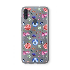 Bloemetjes: Samsung Galaxy A11 Transparant Hoesje