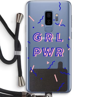GRL PWR: Samsung Galaxy S9 Plus Transparant Hoesje met koord