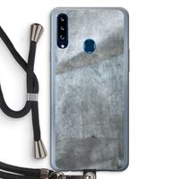 Grey Stone: Samsung Galaxy A20s Transparant Hoesje met koord
