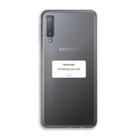 Reminder: Samsung Galaxy A7 (2018) Transparant Hoesje