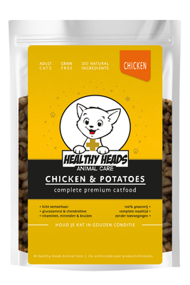 Healthy Heads Graanvrij Kip & Aardappel Kat