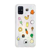 Happy bento friends: Galaxy A51 4G Transparant Hoesje