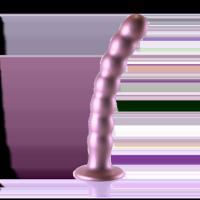 Ouch! by Shots Beaded Silicone G-Spot Dildo - 8'' / 20,5 cm - Rosé Goud - thumbnail