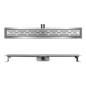 Douchegoot Xellanz Eco | 110 cm | Met flens en rooster | RVS