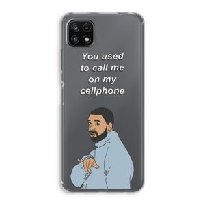 Hotline bling: Samsung Galaxy A22 5G Transparant Hoesje