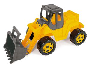 LENA Eco GIGA TRUCKS zit-voertuig, met houtgeur (Shovel)