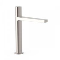 Wastafelmengkraan Tres Project 1-Knop Uitloop Recht 19.7 cm Rond RVS