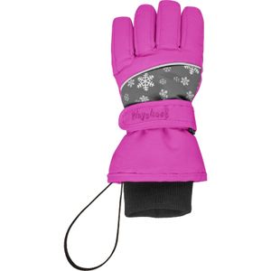 Playshoes handschoenen sneeuwvlokken fuchsia Maat