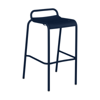 Fermob Luxembourg barkruk lage rug H80 Deep blue