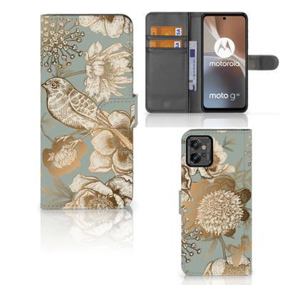 Hoesje voor Motorola Moto G32 Vintage Bird Flowers
