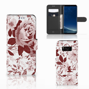 Hoesje Samsung Galaxy S8 Watercolor Flowers