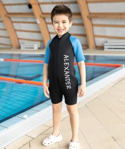 Neoprene Thermal Wetsuit Black/Aqua Blue