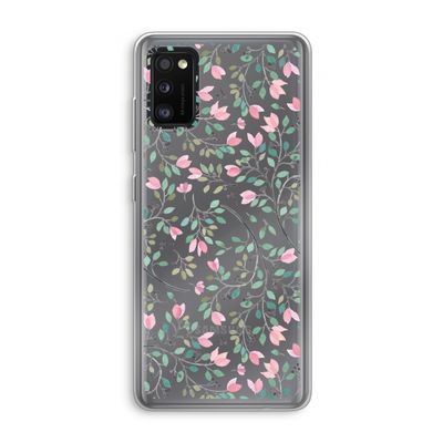 Sierlijke bloemen: Samsung Galaxy A41 Transparant Hoesje