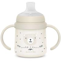 Babyfles met handvatten - SUAVINEX - NIGHT&DAY WILD&FREE - 150 ml - 6 maanden en ouder - Grijs