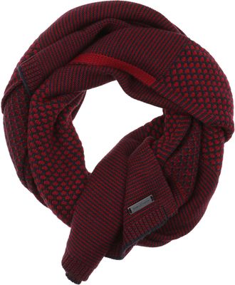 Casa Moda Sjaal Rood Met Zwarte Details