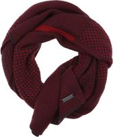 Casa Moda Sjaal Rood Met Zwarte Details - thumbnail