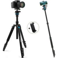 Mojogear Swift tripod175cm with monopod and phoneholder