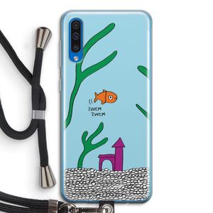 Aquarium: Samsung Galaxy A50 Transparant Hoesje met koord