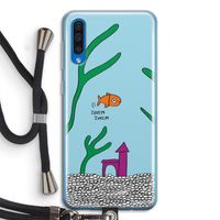 Aquarium: Samsung Galaxy A50 Transparant Hoesje met koord