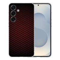 TPU Hoesje Samsung Galaxy S25 - Geruit Rood Backcover TPU Hoesje Samsung Galaxy S25 - Geruit Rood Backcover