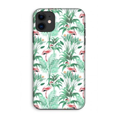 Flamingo bladeren: iPhone 11 Tough Case