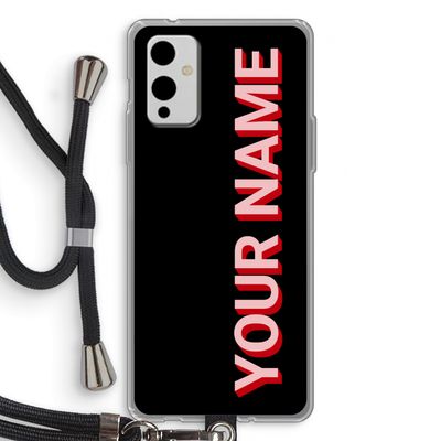 Namecase: OnePlus 9 Transparant Hoesje met koord