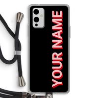 Namecase: OnePlus 9 Transparant Hoesje met koord