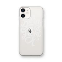 Born to Fight: iPhone 12 mini Transparant Hoesje