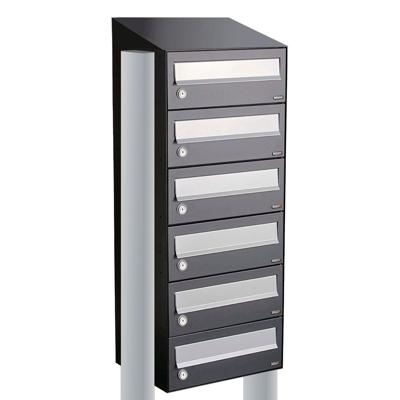 Allux Hive Set 1-Breed, 6-Hoog Met Dak Op Statief Antraciet - 40030065_1x6ds