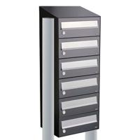 Allux Hive Set 1-Breed, 6-Hoog Met Dak Op Statief Antraciet - 40030065_1x6ds