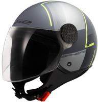 LS2 jethelm "of558 sphere lux ii stevig" helmet of558 sph. lux ii firm xl tit./yel.
