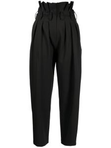 Saiid Kobeisy pantalon Double Crepe à taille haute - Noir