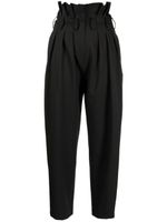 Saiid Kobeisy pantalon Double Crepe à taille haute - Noir - thumbnail