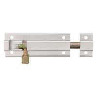 AMIG schuifslot - aluminium - 15 cm - zilver - deur - schutting - raam slot   -