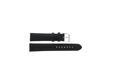 Horlogeband Universeel F148Z Leder Zwart 18mm