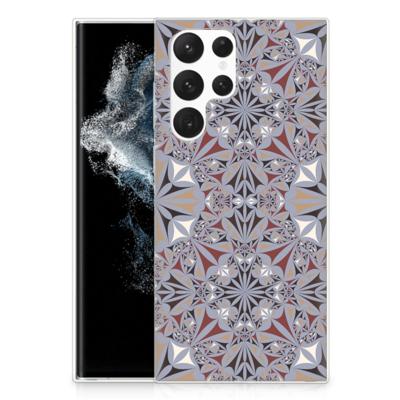 Samsung Galaxy S22 Ultra | TPU | Siliconen hoesje | Flower Tiles