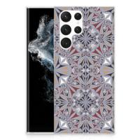 Samsung Galaxy S22 Ultra | TPU | Siliconen hoesje | Flower Tiles