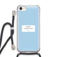 Reminder: iPhone 8 Transparant Hoesje met koord