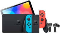 Nintendo Switch OLED Rood/Blauw + JBL Quantum TWS - thumbnail